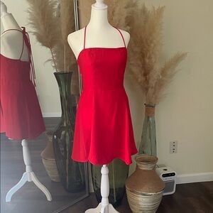 Elegant Red Mini Dress